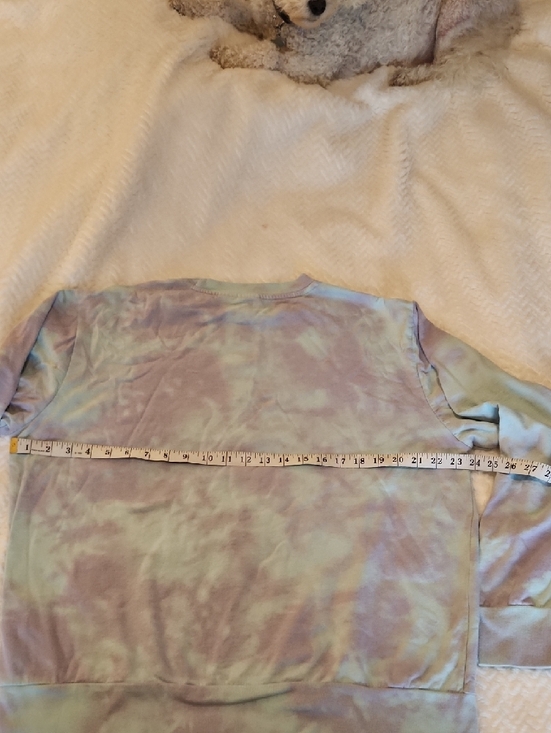 The Simpson's Bart Tie Dye Long Sleeve Sweat Shirt Men's Size L - Picture 4 of 6